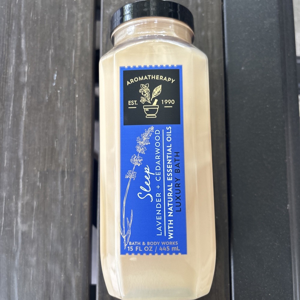 Bath & Body Works AROMATHERAPY SLEEP LAVENDER CEDARWOOD Luxury Bath 15oz So RARE